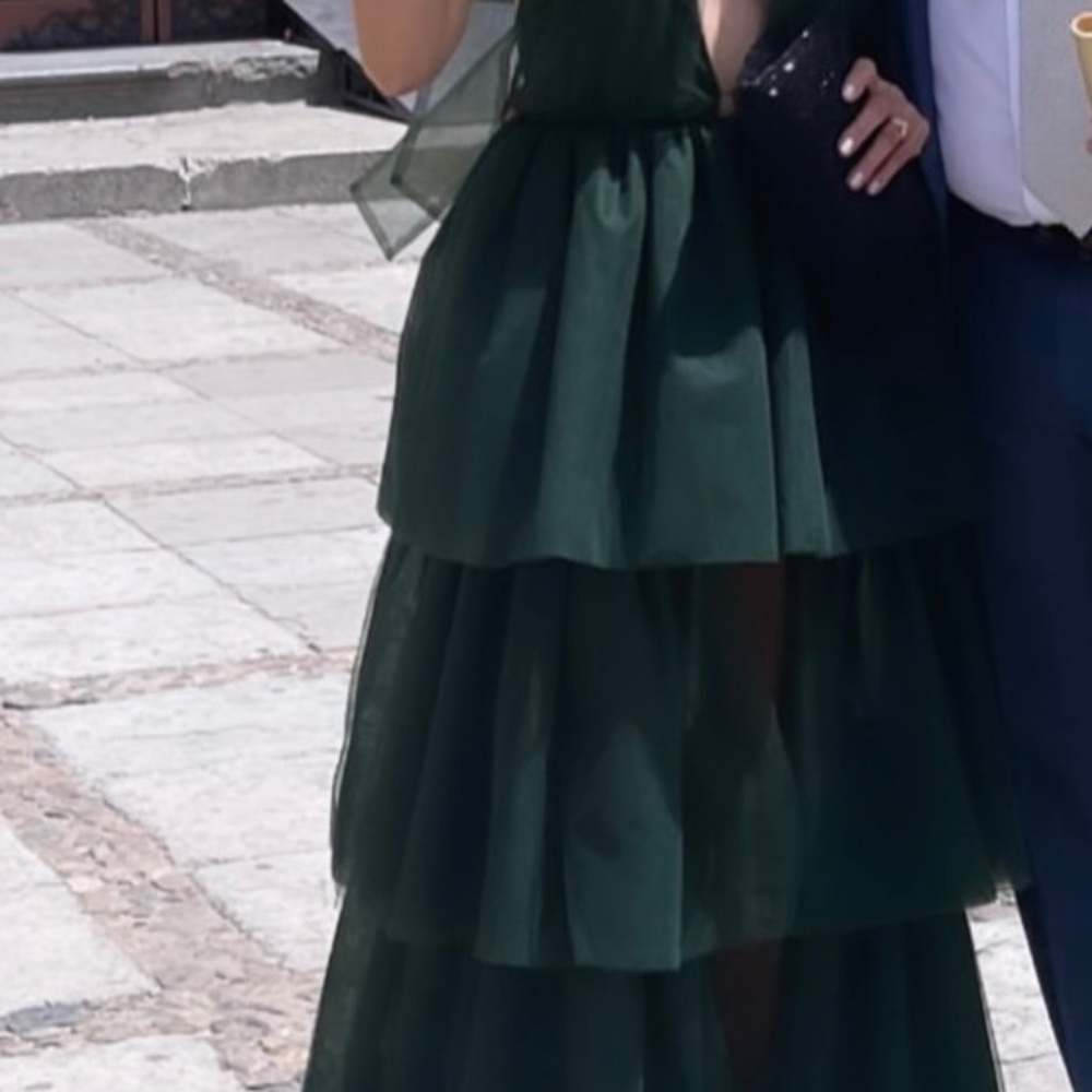 Green formal dress